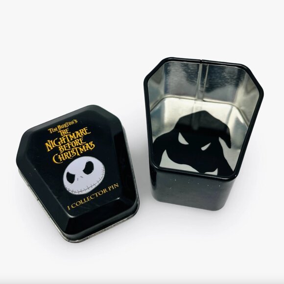 Disney PIN TRADING Nightmare Before Christmas BARREL Mystery Pin 2006 Coffin Tin - Picture 3 of 6
